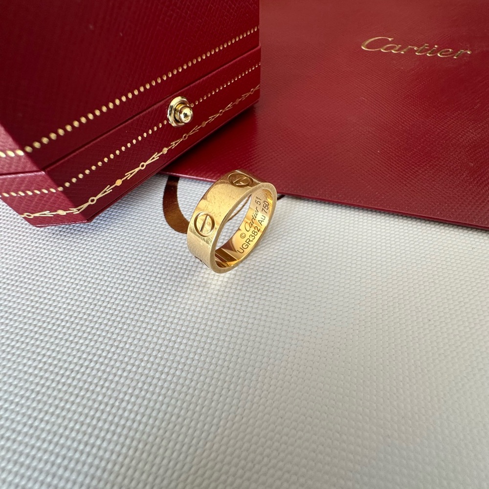 Cartier Gold Contemporary Ring with Polished Finish